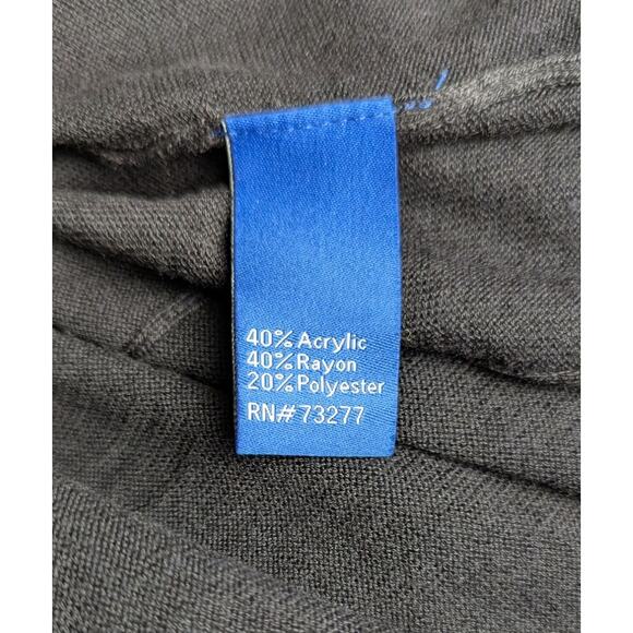 Apt 9 cardigan NWT Sz M Open black Bust 35" CB Length 28" on size 6 mannequin - Picture 5 of 8